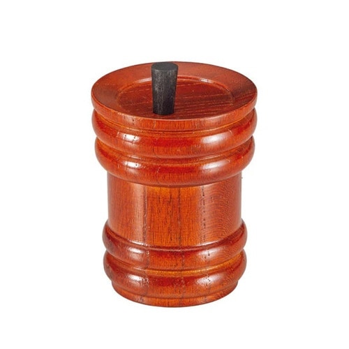七味入れ 樽型 茶 小