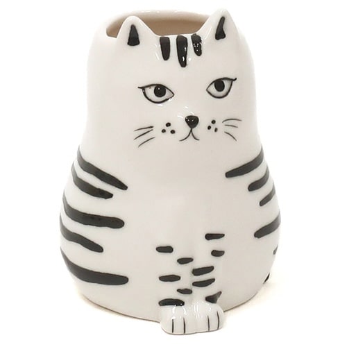 花瓶 シナリー モチーフフラワーベース ネコ