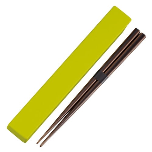 箸箱セット 日本伝統色 箸箱&抗菌箸 若葉色