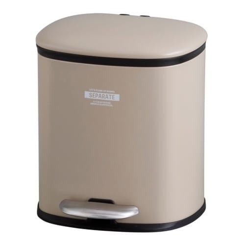 ゴミ箱 5L 2分別 セパレ・ペダルビン ベージュ