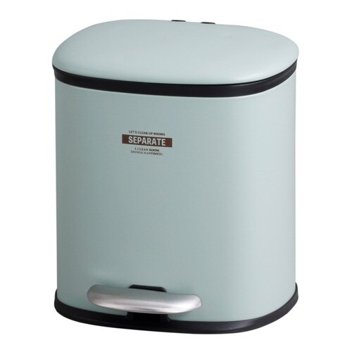 ゴミ箱 5L 2分別 セパレ・ペダルビン グリーン