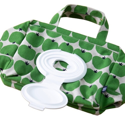 ポーチ ママポーチ 北欧小花 グリーン