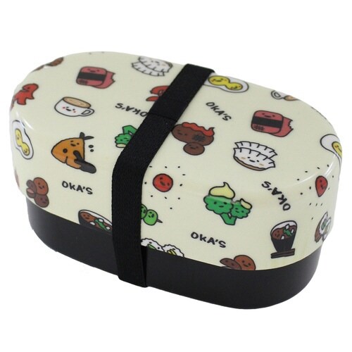 弁当箱 830ml 2段 布貼小判弁当 830