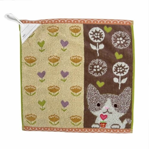 タオル フレル ホイップクリーム ループ付き ネコ