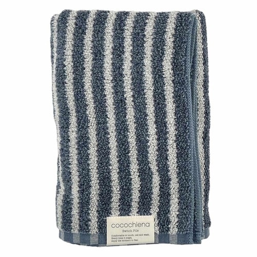 タオル ココチエナ ライン バスタオル ネイビー