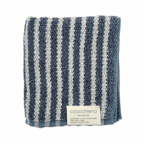 タオル ココチエナ ライン ネイビー