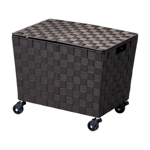 収納ボックス PPバスケット ダークブラウン