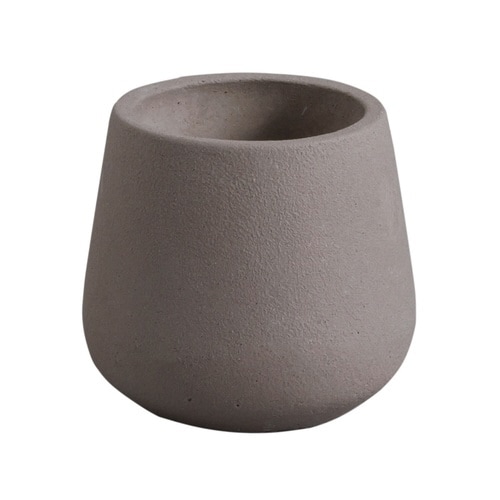 植木鉢 モノクローム エッグポット M グレー