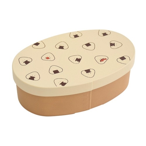 弁当箱 475ml ぎゅっとおにぎりさん ベージュ