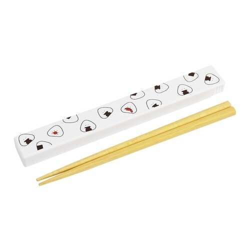 箸箱セット ぎゅっとおにぎりさん 抗菌箸 ホワイト