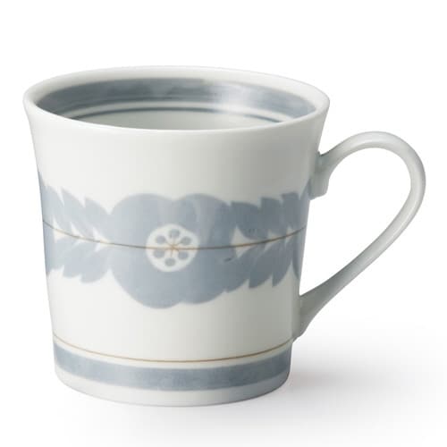 マグカップ 320ml ブロッサム 磁器 グレー