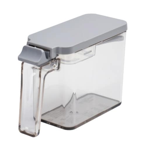 調味料ポット 450ml プッシュ式 密閉 グレー