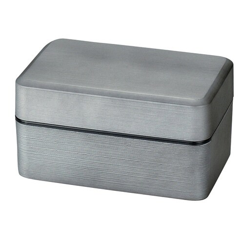 弁当箱 750ml 2段 大和千筋弁当 銀朱 銀研