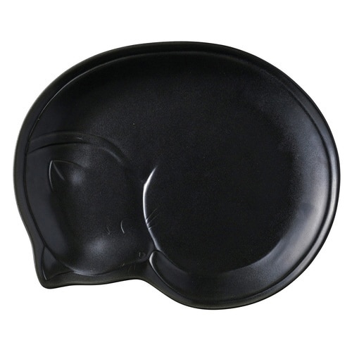 プレート 28cm ガット 陶器 瀬戸焼 ブラック