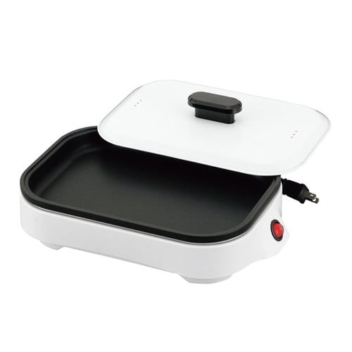 コンパクトホットプレート 卓上 蓋付き