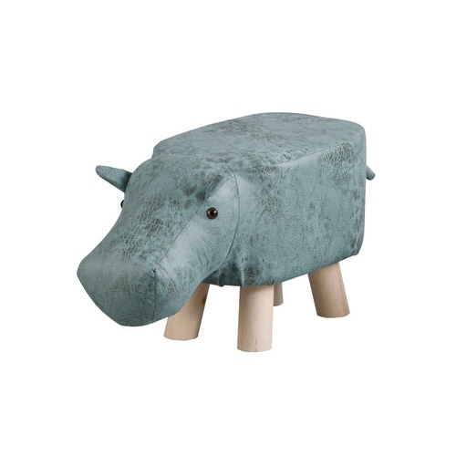 アニマルスツール カバ グリーン