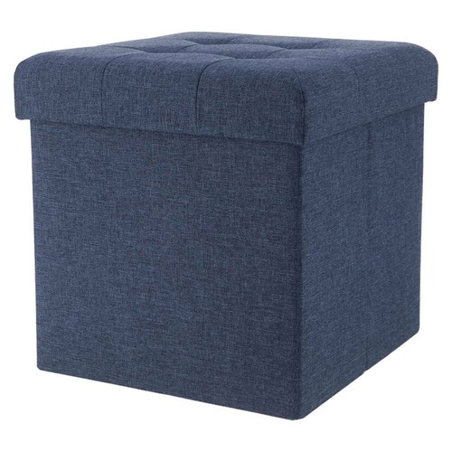 収納スツール 座面正方形タイプ ネイビー