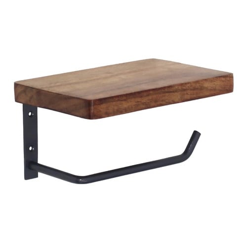 トイレットペーパーホルダー アカシア ブラック