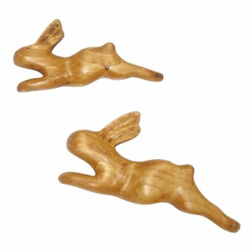 ナインマーケ パイン ラビットオブジェ 2個セット