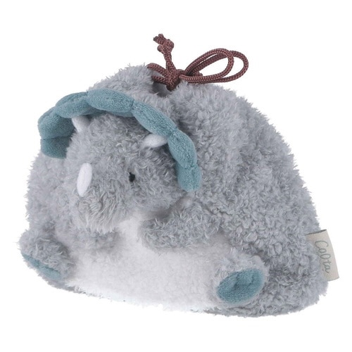 巾着ポーチ アニマルポーチ 巾着型 トリケラトプス