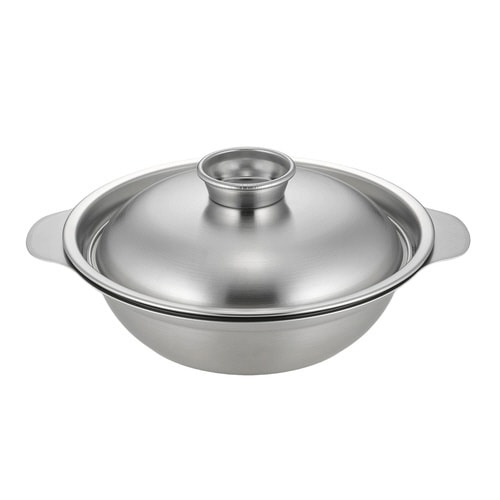 卓上鍋 18cm IH対応 蓋付き 蒸し皿付き