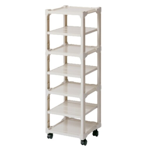靴箱 カクストレージ 6段 キャスター付き
