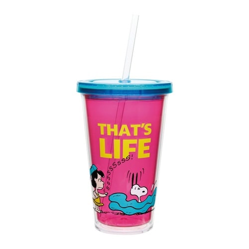 タンブラー 550ml スヌーピー ピンク