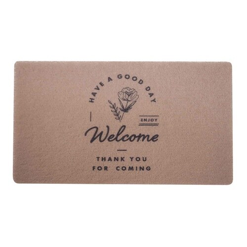 玄関マット 45×75 ウェルカムフラワー