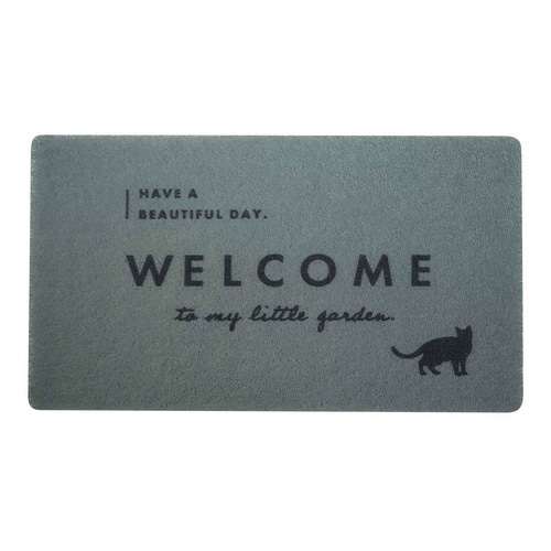 玄関マット 45×75 ウェルカムキャット