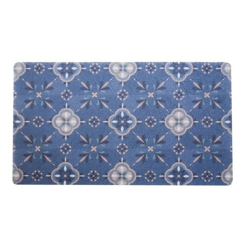 玄関マット 45×75 モロッカンブルー