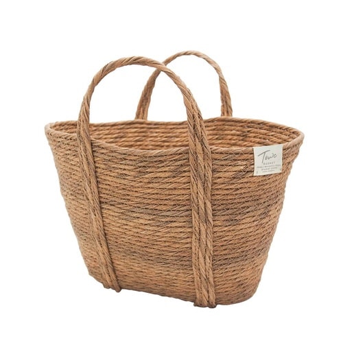 かご TOWC モネ フェイクバスケット ブラウン