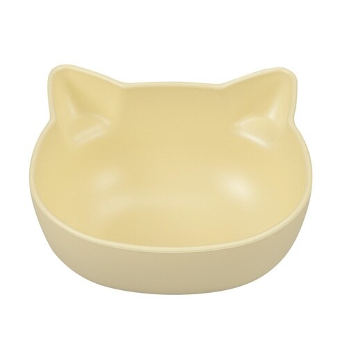 catte ねこ 抗菌ボウル 日本製 イエロー
