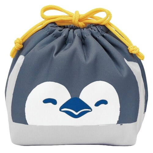 弁当袋 ぎゅっとランチきんちゃく 保冷 ペンギン