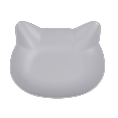 抗菌プレート 小皿 catte ねこ グレー