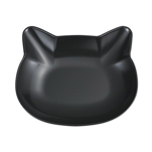 抗菌プレート 小皿 catte ねこ ブラック