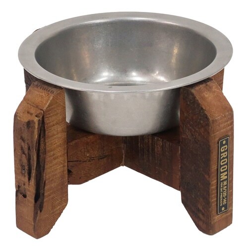 フードボウル 犬 猫 枕木フィーディングボウル