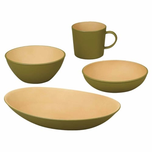 earth color 食器 4点セット オリーブ