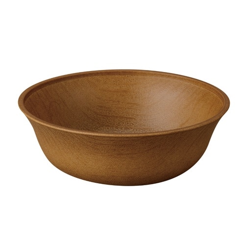 ボウル Woody 抗菌 オーバルブラウン