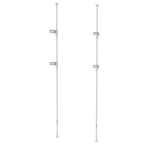 室内物干し 竿受け 室内つっぱり竿受け ホワイト