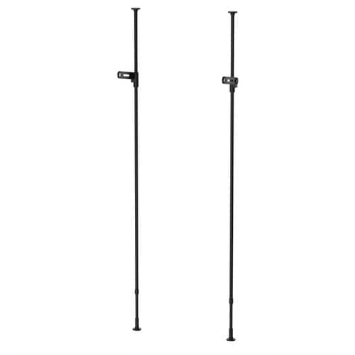 室内物干し 竿受け 室内つっぱり竿受け ブラック