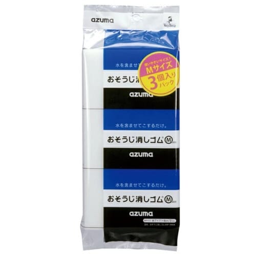 メラミンスポンジ おそうじ消しゴム 3個入り