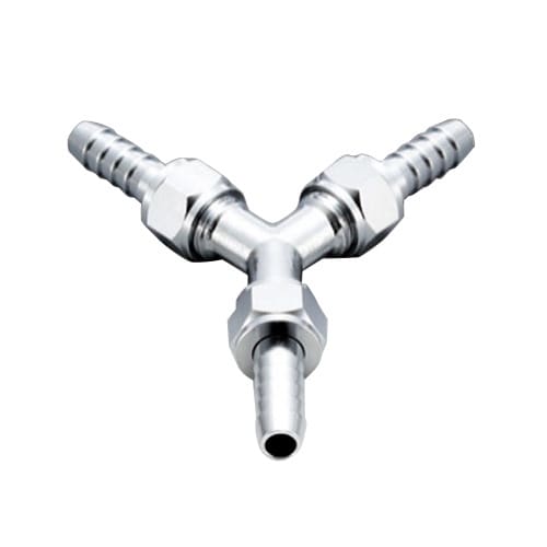 黄銅メッキ製Y型ジョイント