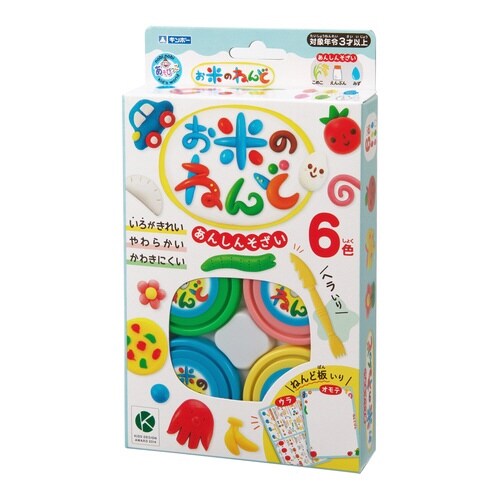 お米のねんど6色