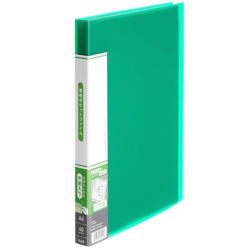 透明ポケットファイル 40P GR