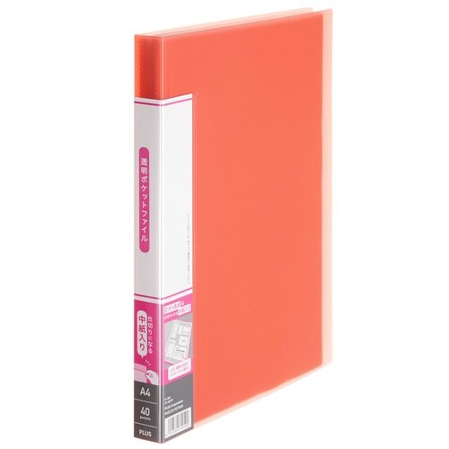 透明ポケットファイル 40P PK