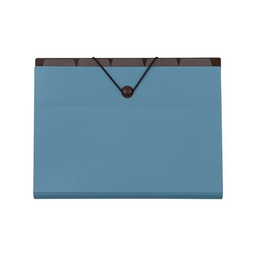 バッグインファイル A4 6ポケット/ブルー×20