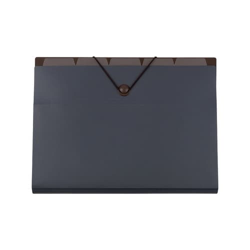 バッグインファイルA4 6ポケット/濃灰×20