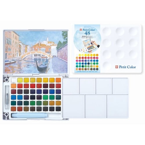 プチカラー48色セット(水筆入)