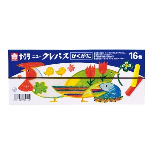 ニュ−クレパスかくがた16色