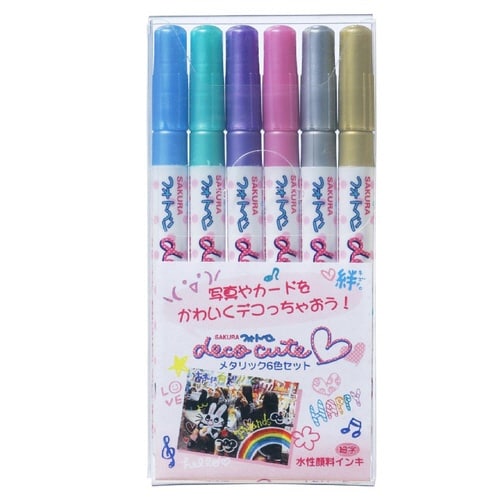 フォトペン デコキュート メタリック6色セット